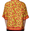 Dolce & Gabbana Yellow Cherry Button Down Silk Casual Shirt