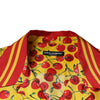 Dolce & Gabbana Yellow Cherry Button Down Silk Casual Shirt