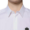 Chemise habillée en coton blanc avec logo Dolce &amp; Gabbana pour homme