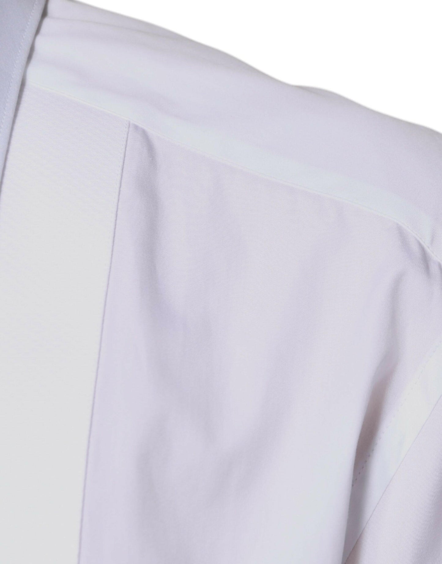 Chemise habillée en popeline de coton blanche Dolce &amp; Gabbana