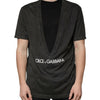 Dolce & Gabbana Black Cotton Crew Neck Short Sleeves T-shirt