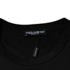 Dolce & Gabbana Black Cotton Crew Neck Short Sleeves T-shirt