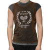 Dolce & Gabbana Brown Cotton Crew Neck Sleeveless T-shirt