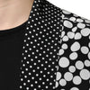 Chemise décontractée en soie à pois noirs et blancs Dolce &amp; Gabbana pour homme