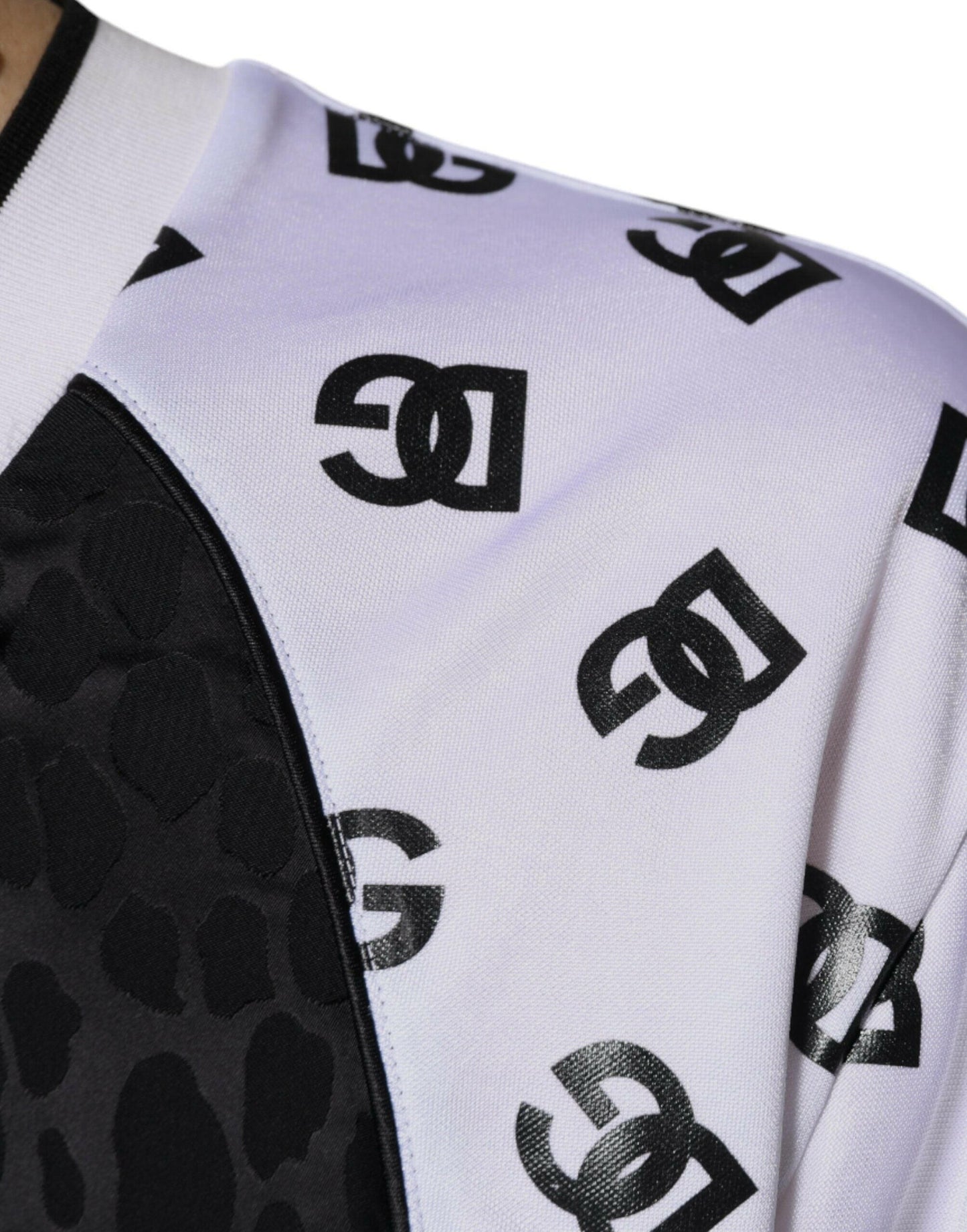 Dolce &amp; Gabbana – T-Shirt mit Logo in Schwarz und Weiß für Herren, kurze Ärmel