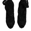 Bottes mi-mollet extensibles en dentelle noire Dolce &amp; Gabbana