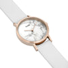Cluse White Leather Dress Watch