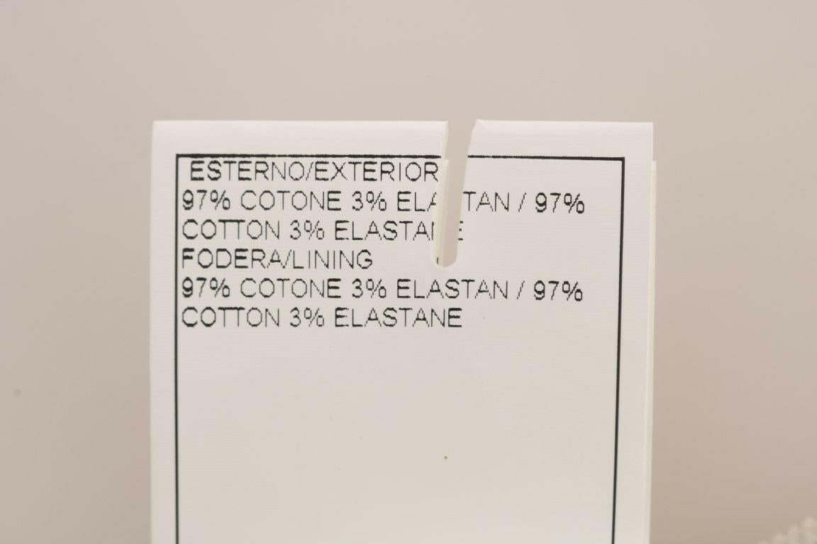 Ermanno Scervino Beige Slim Jeans Corduroy Skinny Pants