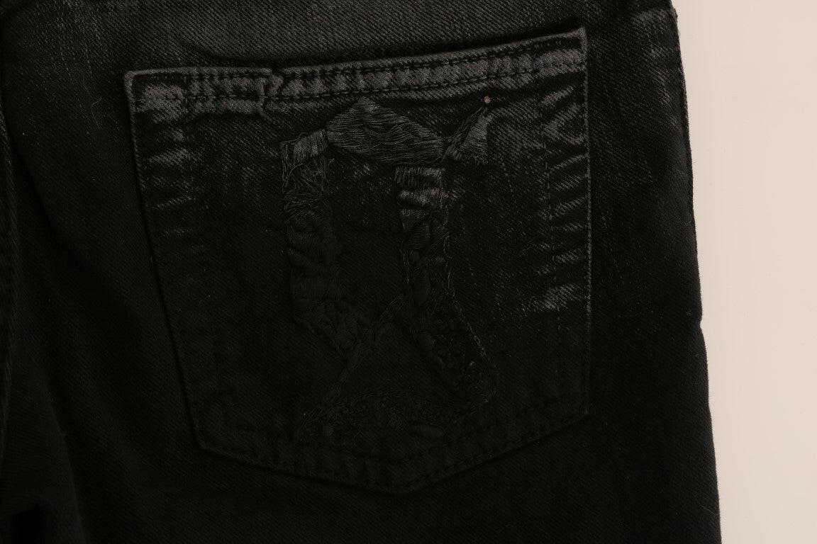 John Galliano Regular Fit Jeans aus Baumwollstretch in Grauwaschung