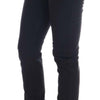 John Galliano Black Cotton Denim Stretch Regular Fit Jeans