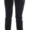 John Galliano Black Cotton Denim Stretch Regular Fit Jeans