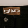 John Galliano Black Cotton Denim Stretch Regular Fit Jeans