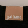 John Galliano Black Cotton Denim Stretch Regular Fit Jeans