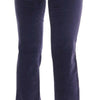 Ermanno Scervino Purple Corduroy Stretch Bootcut Pants