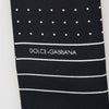 Dolce & Gabbana Dark Blue Polka Dotted Silk Scarf