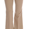 Ermanno Scervino Beige Cotton Bootcut Pants