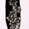 Dolce & Gabbana Black Knitted Floral Clear Crystal Socks