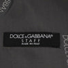 Dolce &amp; Gabbana Graue STAFF-Weste aus Baumwoll-Rayon