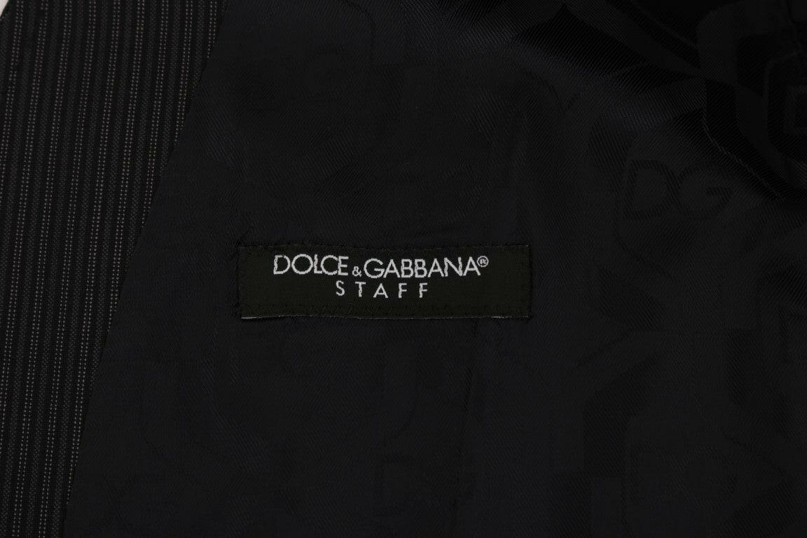 Dolce &amp; Gabbana Graue Stretch-Wollweste