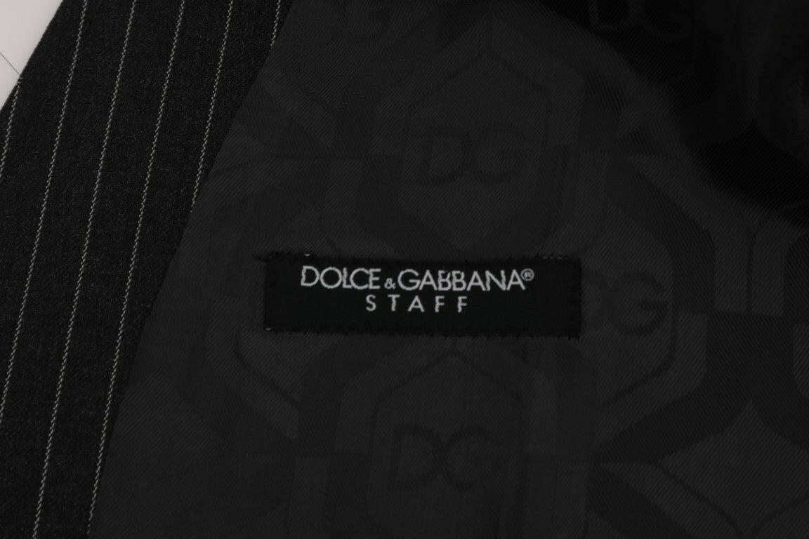 Dolce &amp; Gabbana Graue Stretch-Wollweste