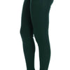 Dolce & Gabbana Green Cashmere Stretch Tights