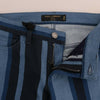Dolce & Gabbana Blue GIRLY Striped Cotton Jeans