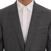 Dolce & Gabbana Gray Wool MARTINI Slim Blazer