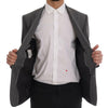 Dolce & Gabbana Gray Wool MARTINI Slim Blazer
