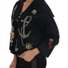 Dolce & Gabbana Blue Crystal MAMMA Sicily Jacket