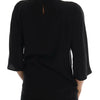 Dolce & Gabbana Black Silk Fairy Tale Top Crystal Blouse