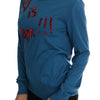 Dolce &amp; Gabbana Blauer Pullover aus Seide „Love is“