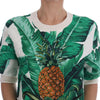 Dolce & Gabbana Pineapple Banana Sequins Crewneck Sweater