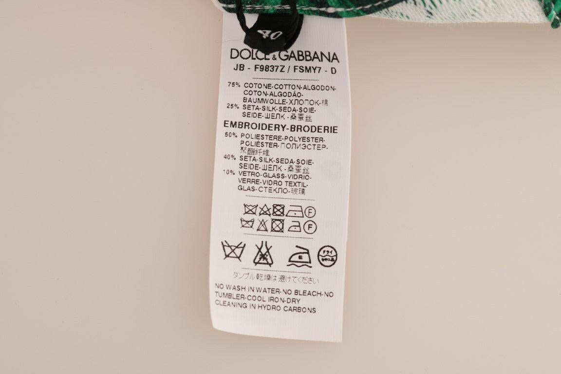 Dolce & Gabbana Pineapple Banana Sequins Crewneck Sweater