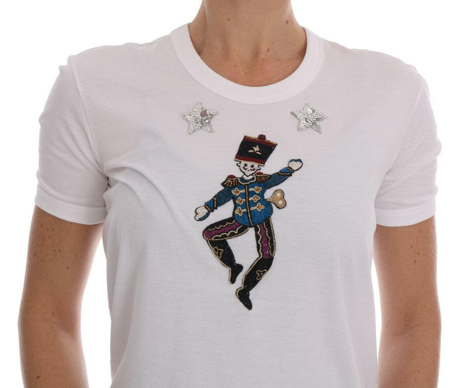 Dolce & Gabbana White Cotton Fairy Tale T-Shirt
