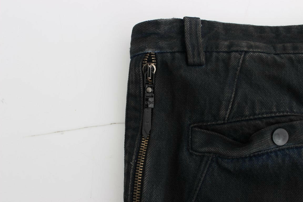 Costume National Blaue Jeans mit schmaler Passform aus Baumwolle