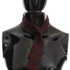 Foulard en soie Dolce &amp; Gabbana pour homme, imprimé couronne de piment bordeaux