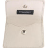 Dolce & Gabbana White Dauphine Leather Case Wallet