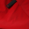 Parka à capuche en nylon rouge Dolce &amp; Gabbana pour homme avec fermeture éclair intégrale