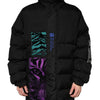 Dolce & Gabbana Black Nylon Puffer Men Full Zip Jacket