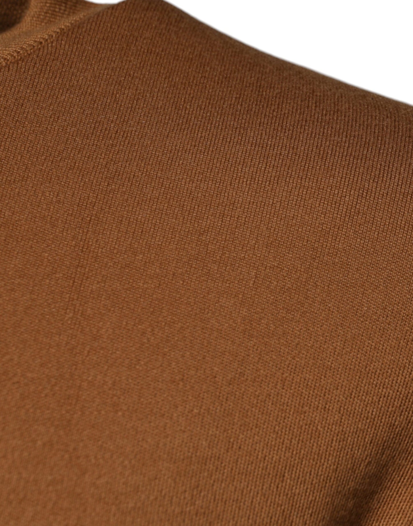 Pull ras du cou à plaque logo marron Dolce &amp; Gabbana