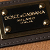 Pull ras du cou à plaque logo marron Dolce &amp; Gabbana