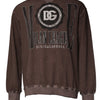 Dolce & Gabbana Brown Logo Print Crew Neck Pullover Sweater