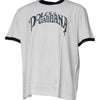 Dolce & Gabbana White Graphic Print Cotton Crew Neck T-shirt