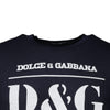 Dolce & Gabbana Blue D&G King Of Love Cotton Crew Neck T-shirt