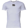 Dolce & Gabbana White DG Logo Cotton Crew Neck T-shirt