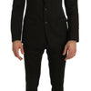 Dolce & Gabbana Brown Wool Crystal Bee Slim Fit MARTINI