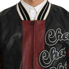 Dolce & Gabbana Leather Club Lounge Black Red Jacket