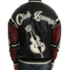 Dolce & Gabbana Leather Club Lounge Black Red Jacket