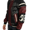 Dolce & Gabbana Leather Club Lounge Black Red Jacket