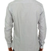 GF Ferre Gray Striped Cotton Casual Shirt